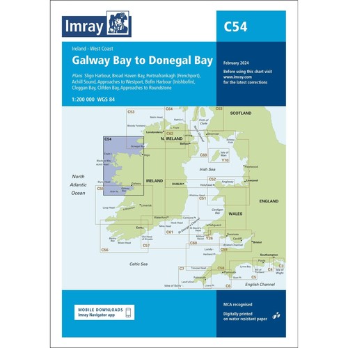 Imray chart c54 - galway, to