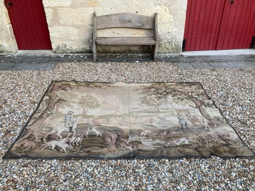 Huge french hunting tapestry - french,