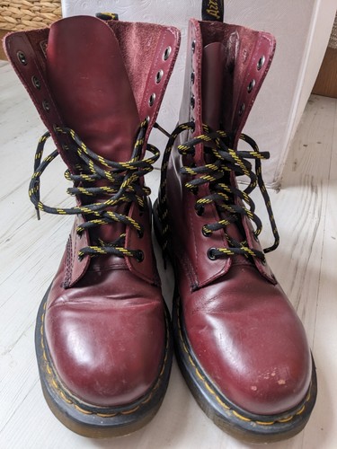 Martens 1460 burgundy - burgundy, red
