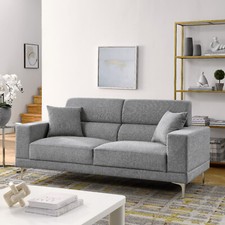 Viva Sofa, Grey Fabric Settee