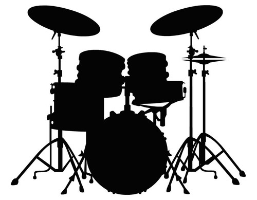 Drum kit decal sign - kit,