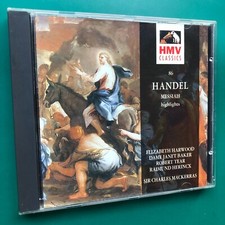 Handel MESSIAH (Highlights) Oratorio CD Mackerras Harwood Baker Tear Herincx HMV