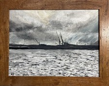Framed Abstract acrylic