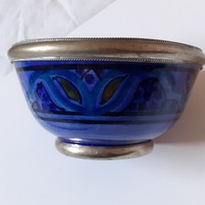 Vintage Moroccan Bowl ceramic
