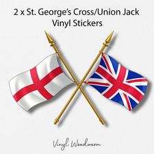2 England St George/Union Jack