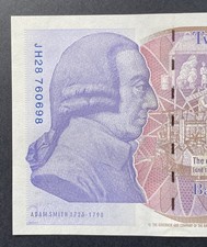 £20 Chris Salmon Prefix JH28 Adam Smith 20 Pounds, Mint Uncirculated