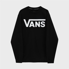Vans Classic Crew II Pullover Cotton Crew Neck Sweatshirt Black