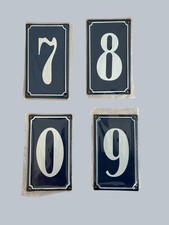 BLUE French Door number Metal