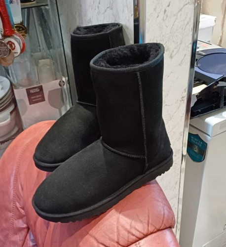 Ugg unisex black suede - unisex,