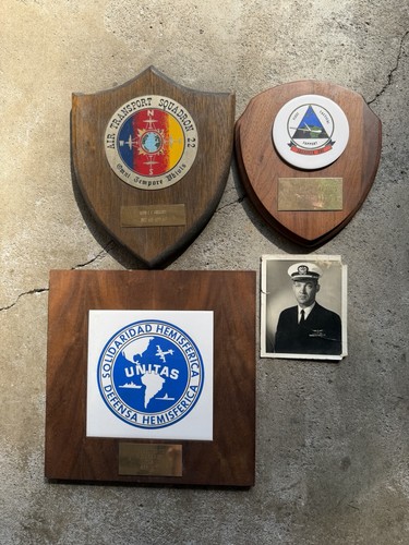 Vintage military plaque lot - military,