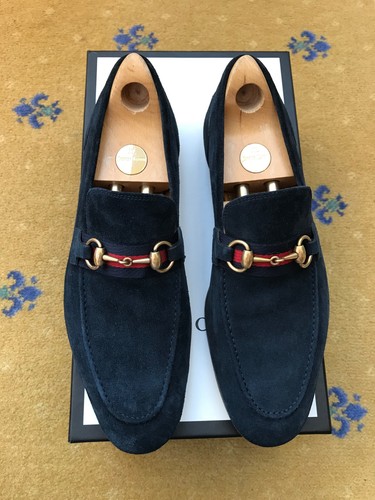 Gucci loafers suede shoes - loafers,
