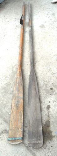 Pair wooden oars 7ft 6 - of,