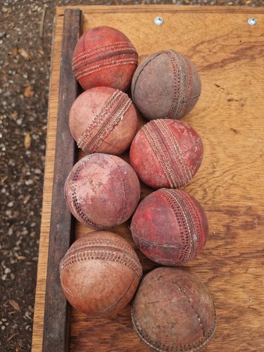 Vintage leather cricket balls - vintage,