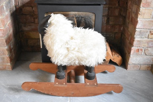 Vintage rocking sheep - vintage,
