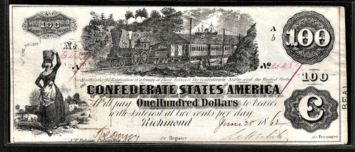 1862 csa confederate states - confederate,