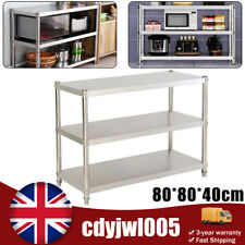 Commercial Catering Table Stainless Steel Kitchen Work Prep Table 80X40CM NEW