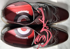 Lambretta Franky Brogue Oxblood High Shine Shoes UK Size 7