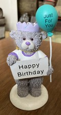Thoughtful Bears Figure By Regency Fine Arts 'Happy Birthday'