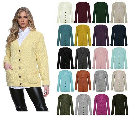 Womens ladies cable chunky - cable,