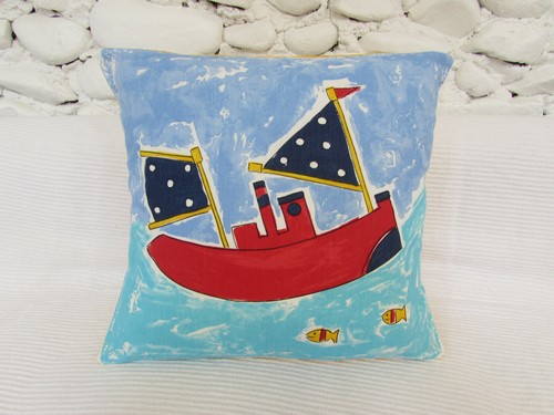 Cushion cover boats ships - cushion, cover,