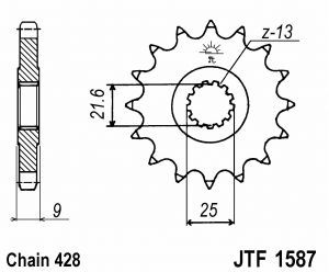 Sprocket chain kit yamaha - sprocket,