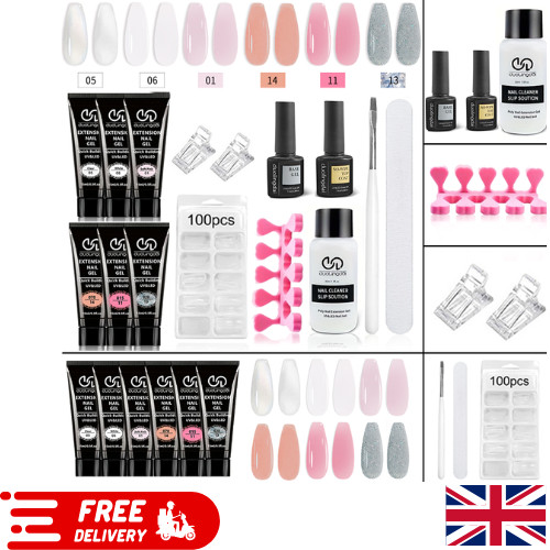 Poly gel nail extension - nail, kit