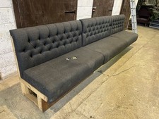Charcoal Framed Banquette Booth Bench Seating (Restaurant / Cafe) -3400mm (Bath)