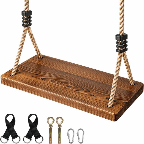 Wood tree swing seat - swing, wooden