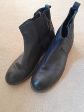 Next black leather boot UK6/39