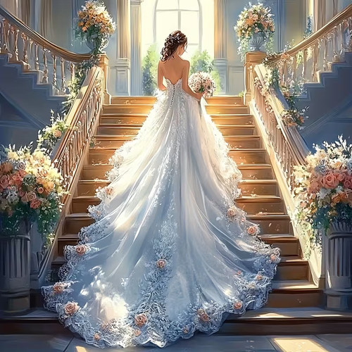 Beautiful bride stamped - bride,