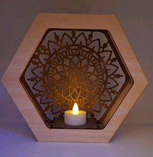 Laser Cut Wooden Lantern with