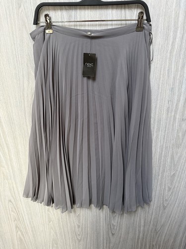 Next grey pleated midi - next, skirt