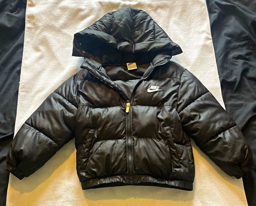 Nike boys black hooded - black, puffer