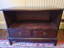 Stag Minstrel Tv Stand Hi-fi Cabinet Unit With Two Drawers Sideboard 