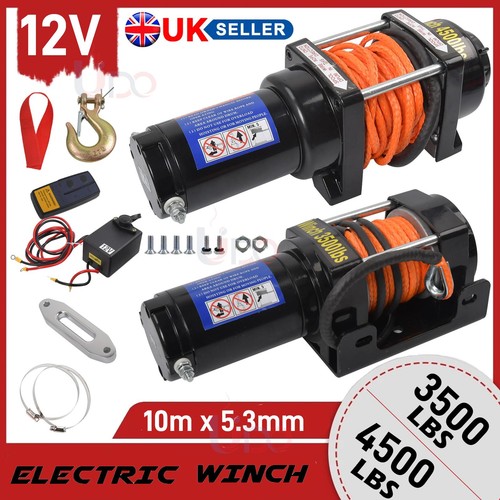 12v electric winch 3500lbs - 12v,