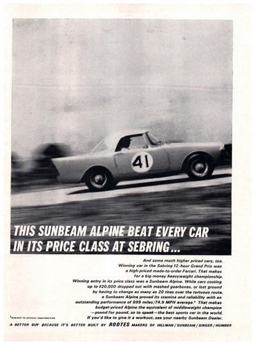 1962 sunbeam alpine - 1962, door