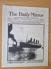 Daily Mirror Titanic Sinks