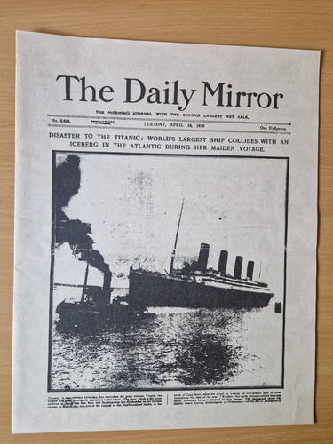 Daily mirror titanic - daily,