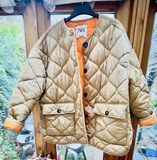Rare ZARA Quilted Puffer Camel