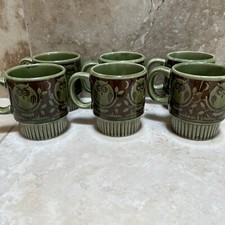 Vtg 1960’s 6 pc Ceramic Owl