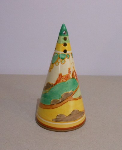 Clarice cliff conical sugar - clarice,
