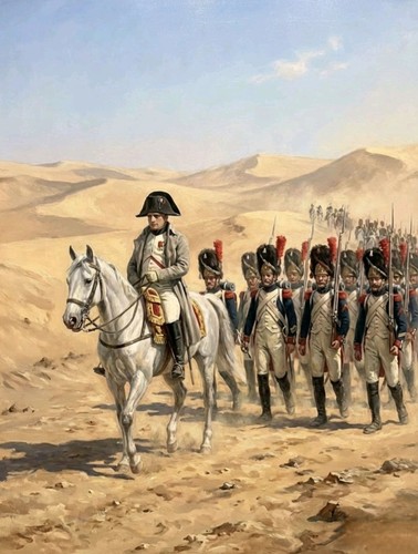 Napoleon rideing his horse - napoleon,