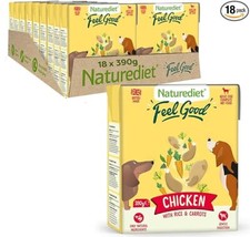 Feel Good Wet Dog Food, Natural and Nutritionally Balanced, Chicken (Pack of 18)