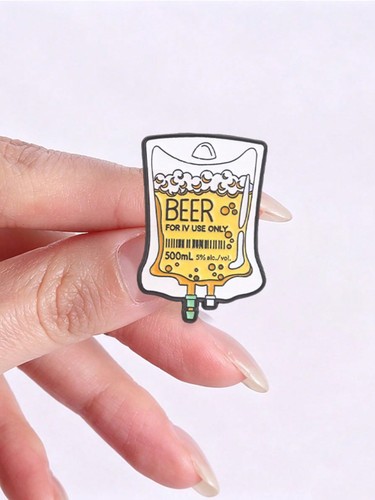 Funny beer drip enamel - beer,