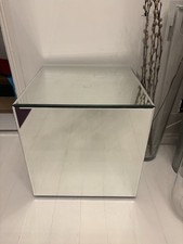 Stunning Laura Ashley Mirrored Cubed Side Display Table For Creating Wow Factor