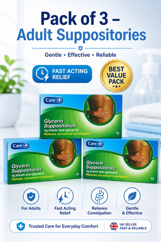 Care glycerin suppositories - 3x,