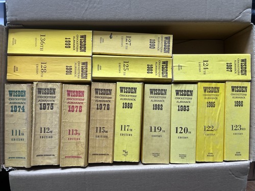 Wisden books bundle vintage - wisden,