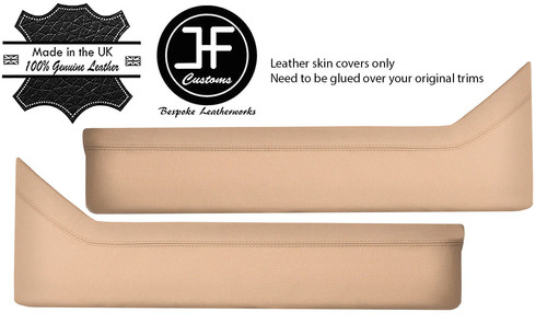 Beige real leather - beige,