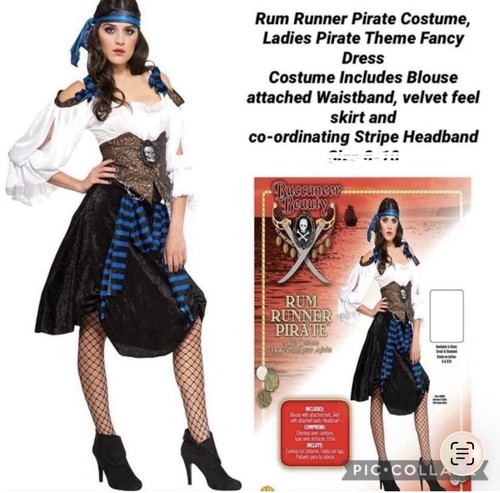 Ladies pirate fancy dress - ladies,