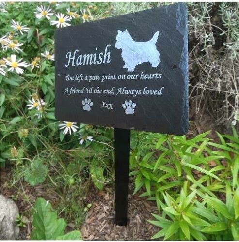 Customised slate memorial - slate,